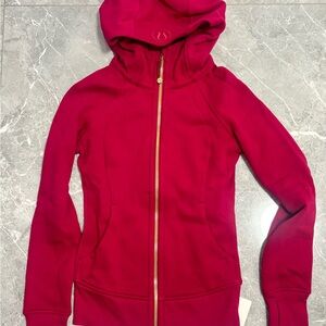 NEW Lululemon Pink Hooded Jacket with Gold Zipper